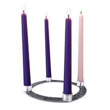 JESSE TREE - ADVENT WREATH - WITH CANDLES and PAMPHLET