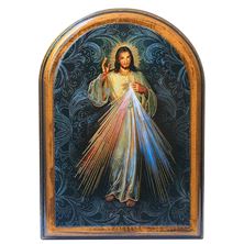 DIVINE MERCY ARCHED PLAQUE