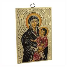 OUR LADY SALUS POPULI ROMANI MOSAIC PLAQUE