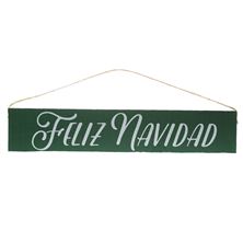FELIZ NAVIDAD RUSTIC WOOD PLAQUE