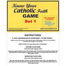 KNOW YOUR CATHOLIC FAITH GAME CARDS - SET 1