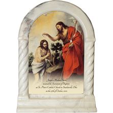 PERSONALIZED DESK SHRINE - BAPTISM IN THE JORDAN