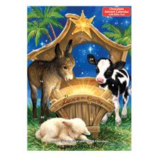 PEACE ON EARTH ADVENT CALENDAR WITH CHOCOLATES (10" x 13¾")