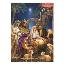 SHINING LIGHT ADVENT CALENDAR WITH CHOCOLATES (10" x 13¾")