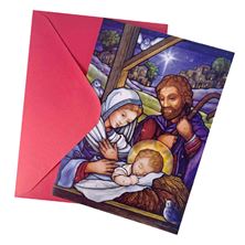 HOLY FAMILY - MINI ADVENT CALENDAR CHRISTMAS CARD