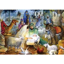 NEWBORN CHRIST CHILD - ADVENT CALENDAR (11 3/4" X 8 1/4")