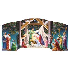 MANGER SCENE - FREE STANDING ADVENT CALENDAR