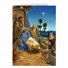 NATIVITY - (15) BOXED CHRISTMAS CARDS (4 1/2" x 6 1/4")