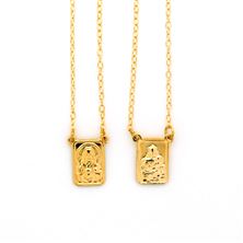 SCAPULAR MEDAL - GOLD TONE