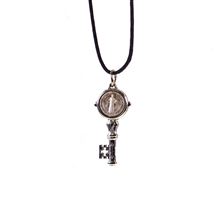 ST. BENEDICT KEY PENDANT ON CORD