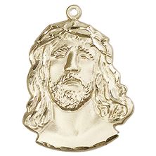 14KT GOLD ECCE HOMO MEDAL - 1 1/8" x 7/8"