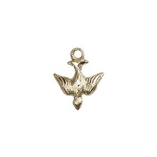 14KT GOLD HOLY SPIRIT MEDAL - 1/2" x 3/8"