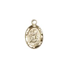 14KT GOLD ST ANTHONY MEDAL - 1/2" x 1/4"