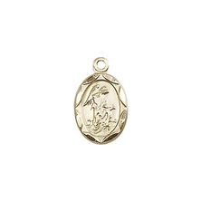 14KT GOLD GUARDIAN ANGEL MEDAL - 1/2" x 1/4"