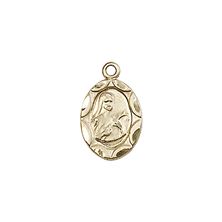 14KT GOLD ST THERESA MEDAL - 1/2" x 1/4"