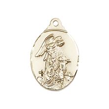 14KT GOLD FILLED GUARDIAN ANGEL MEDAL