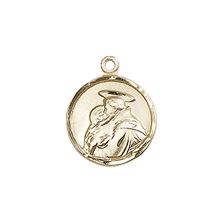 14KT GOLD ST ANTHONY MEDAL - 5/8" x 1/2"