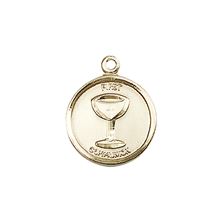 14KT GOLD EUCHARISTIC MEDAL - 5/8" x 1/2"