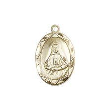 14KT GOLD ST FRANCES CABRINI MEDAL - 5/8" x 3/8"