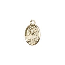 14KT GOLD SCAPULAR MEDAL - 1/2" x 1/4"