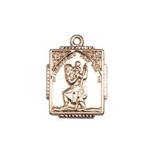 14KT GOLD ST CHRISTOPHER MEDAL