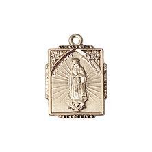 14KT GOLD OUR LADY OF GUADALUPE MEDAL