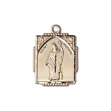 14KT GOLD ST PATRICK MEDAL - 3/4" x 1/2"
