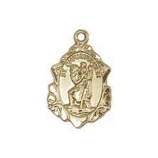 14KT GOLD ST CHRISTOPHER MEDAL