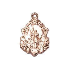 14KT GOLD ST JOAN OF ARC MEDAL - 3/4" x 1/2"