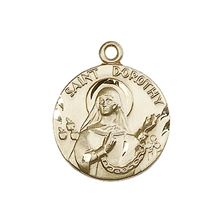 14KT GOLD ST DOROTHY MEDAL - 3/4" x 5/8"