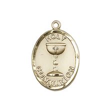 14KT GOLD EUCHARISTIC MEDAL - 3/4" x 1/2"