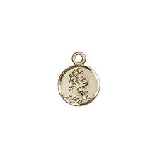 14KT GOLD ST CHRISTOPHER MEDAL - 3/8" x 1/4"