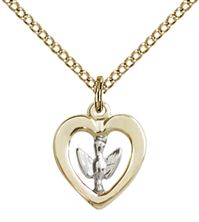 SS-GF HOLY SPIRIT PENDANT WITH CHAIN