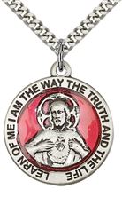 STERLING SILVER SCAPULAR PENDANT WITH CHAIN