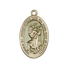 14KT GOLD ST CHRISTOPHER MEDAL