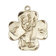 14KT GOLD ST CHRISTOPHER MEDAL