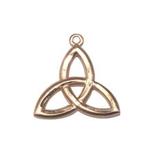 14KT GOLD TRINITY IRISH KNOT MEDAL