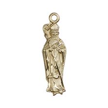 14KT GOLD ST PATRICK MEDAL - 1" x 1/4"