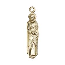 14KT GOLD ST JOSEPH MEDAL - 1" x 1/8"