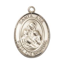 14KT GOLD SANTA ANA MEDAL - 1" x 3/4"