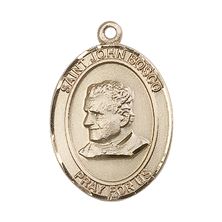 14KT GOLD ST JOHN BOSCO MEDAL - 1" x 3/4"