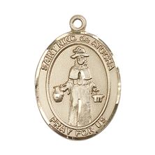 14KT GOLD ST NINO DE ATOCHA MEDAL - 1" x 3/4"
