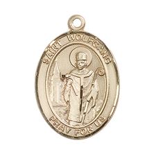 14KT GOLD ST WOLFGANG MEDAL - 1" x 3/4"