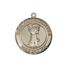 14KT GOLD ST FRANCIS OF ASSISI MEDAL - 3/4" x 5/8"