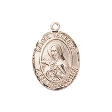 14KT GOLD SANTA TERESITA MEDAL