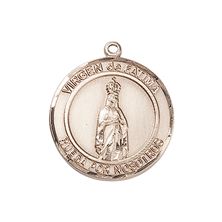 14KT GOLD VIRGEN DE FATIMA MEDAL