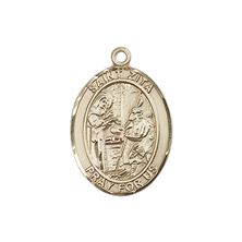 14KT GOLD ST ZITA MEDAL - 3/4" x 1/2"