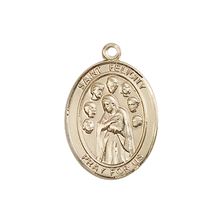 14KT GOLD ST FELICITY MEDAL - 3/4" x 1/2"