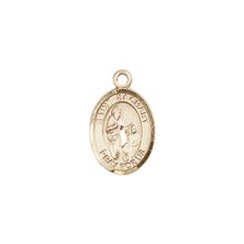 14KT GOLD ST ZACHARY MEDAL - 1/2" x 1/4"
