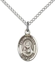 STERLING SILVER ST REBECCA PENDANT WITH CHAIN - 1/2" x 1/4"